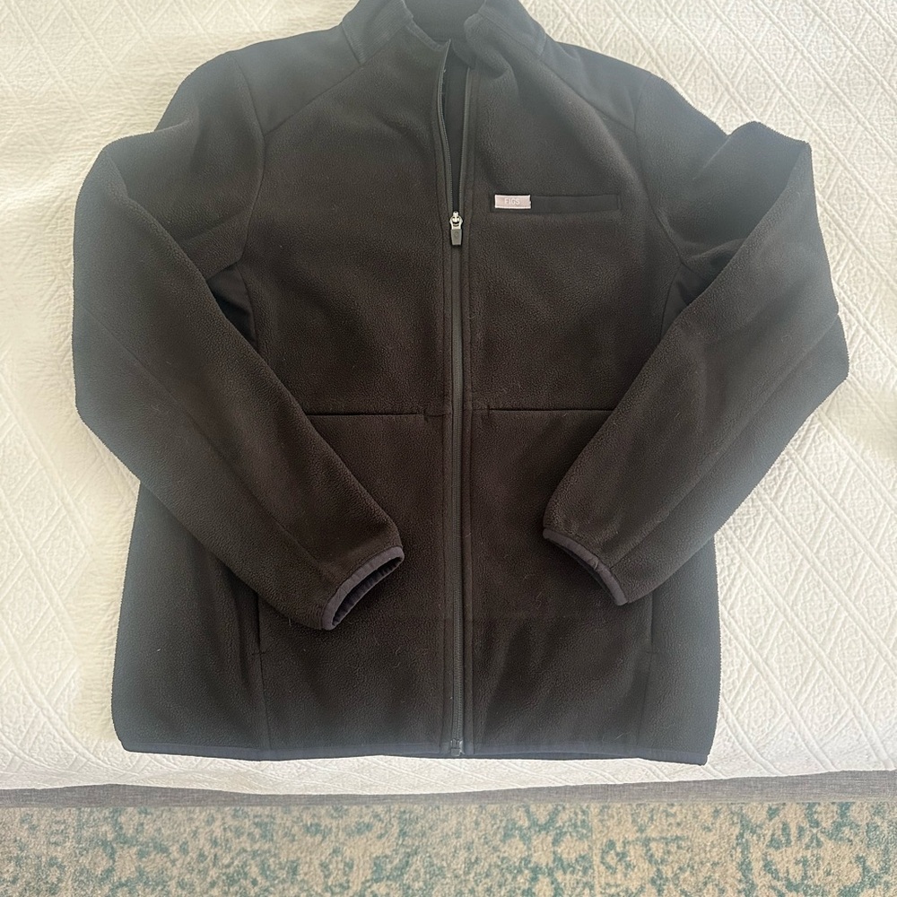 Figs Black Fleece Jacket